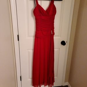 Formal red dress